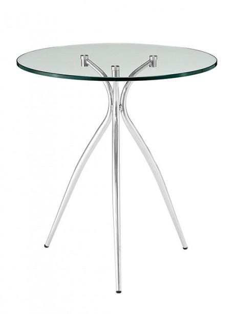 Concrete Chrome Rectangular Dining Table | Modern