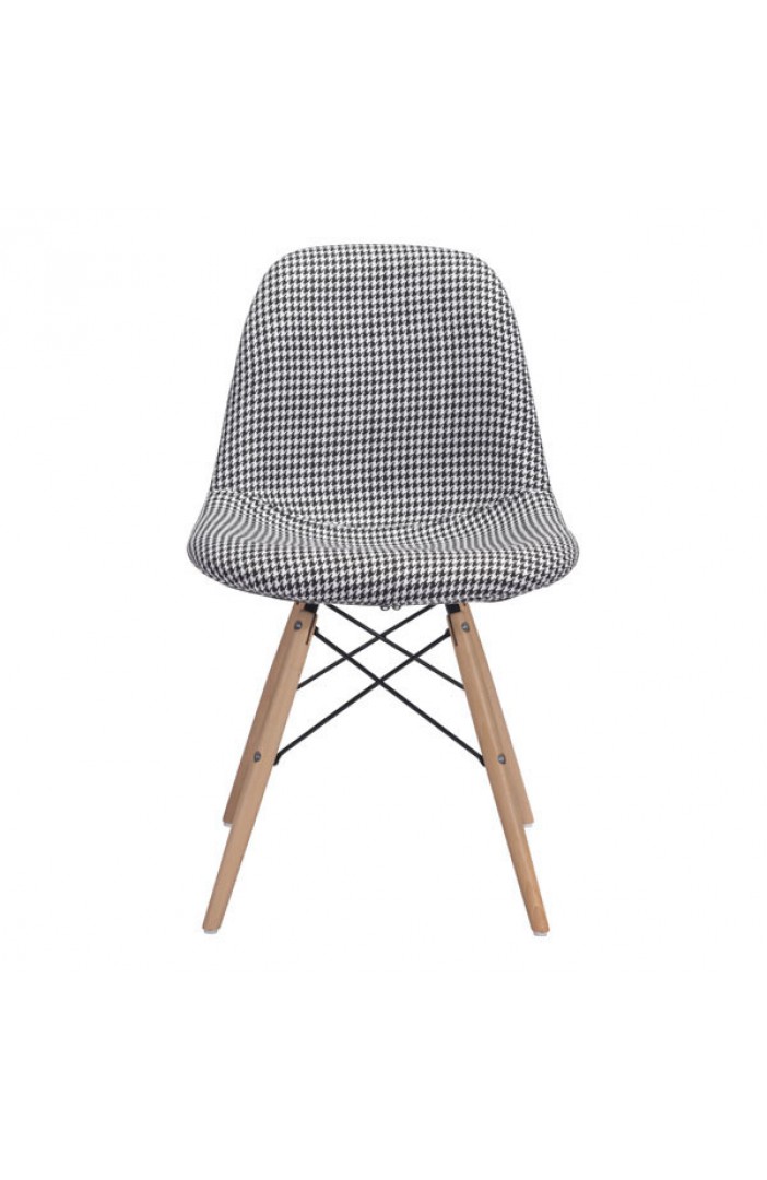 houndstooth fabric chair modern