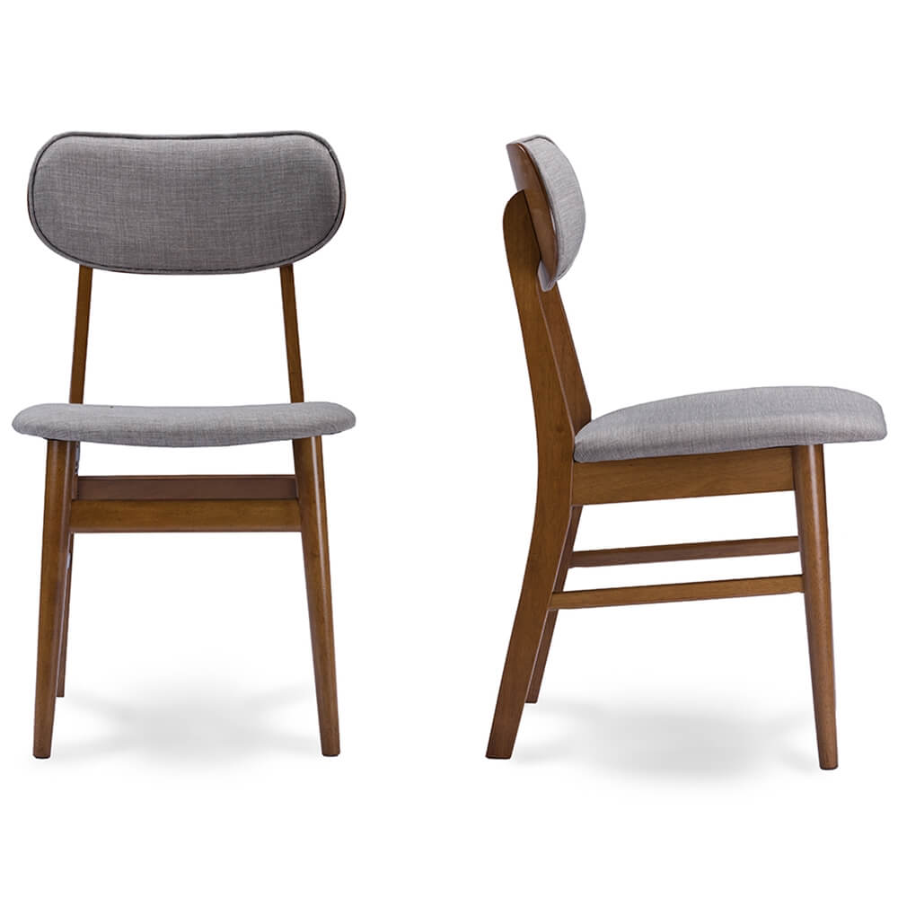 grey fabric mid century chair joma 2