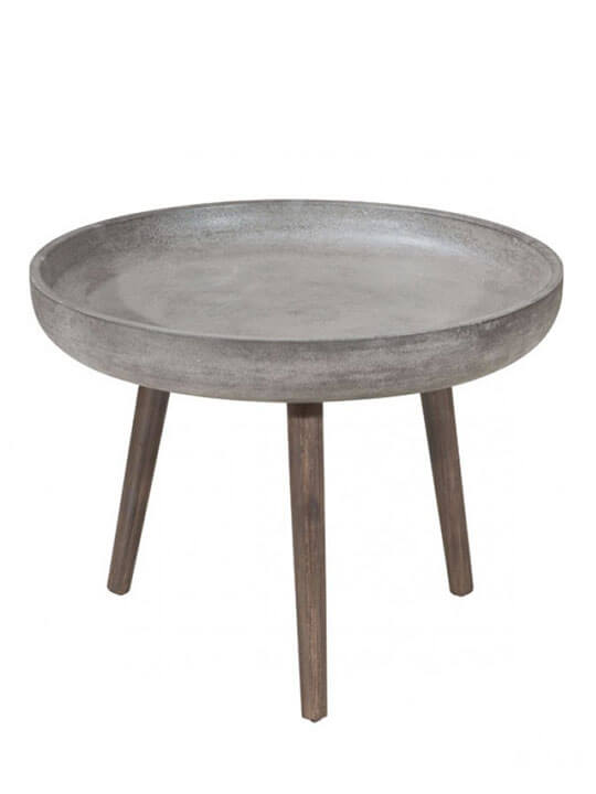 cement side table
