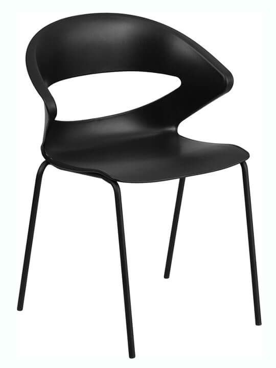 curved back chair