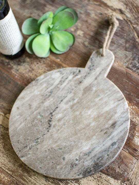 grey marble cutting board