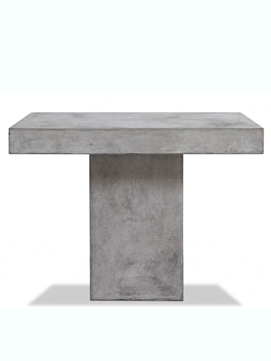 sqaure concrete dining table