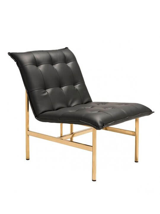 gold black chair