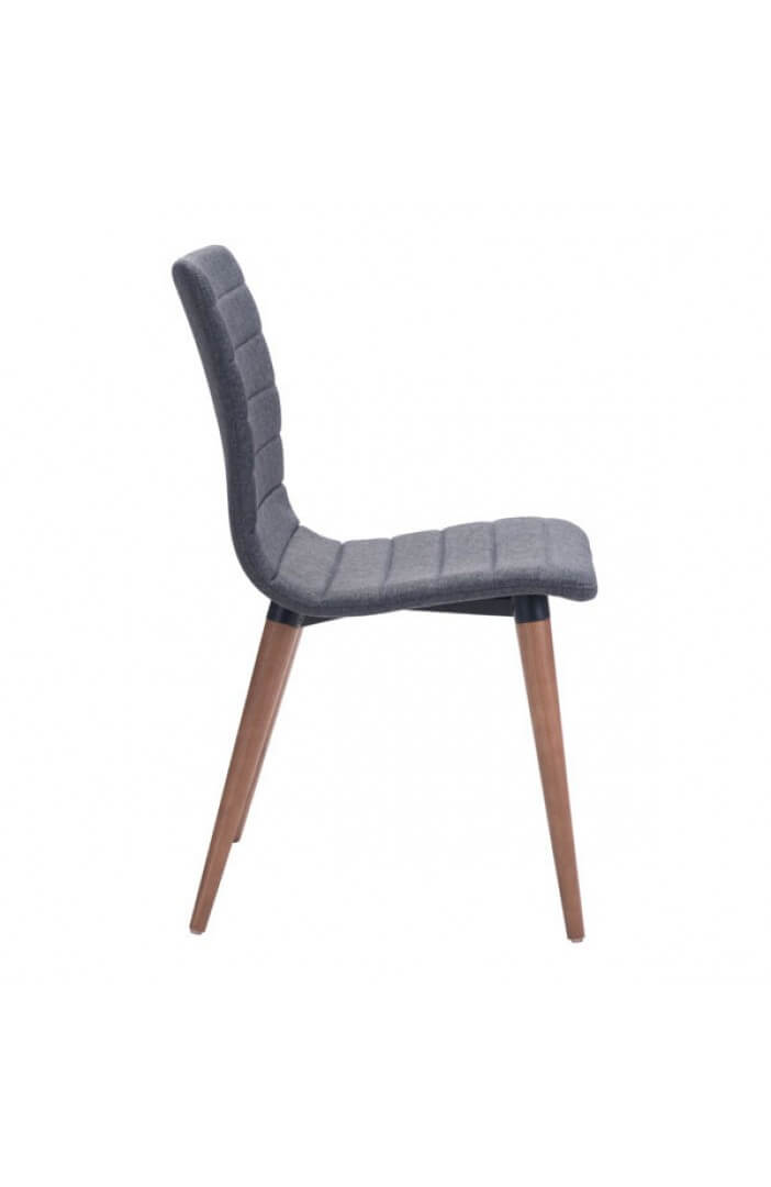 intrigue fabric dining chair gray 3