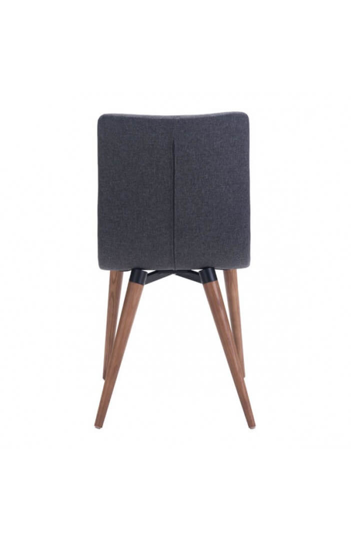 intrigue fabric dining chair gray