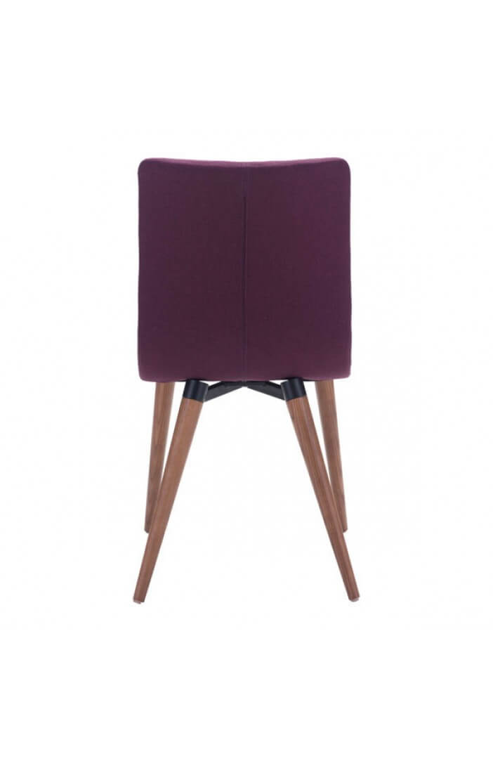 intrigue fabric dining chair purple