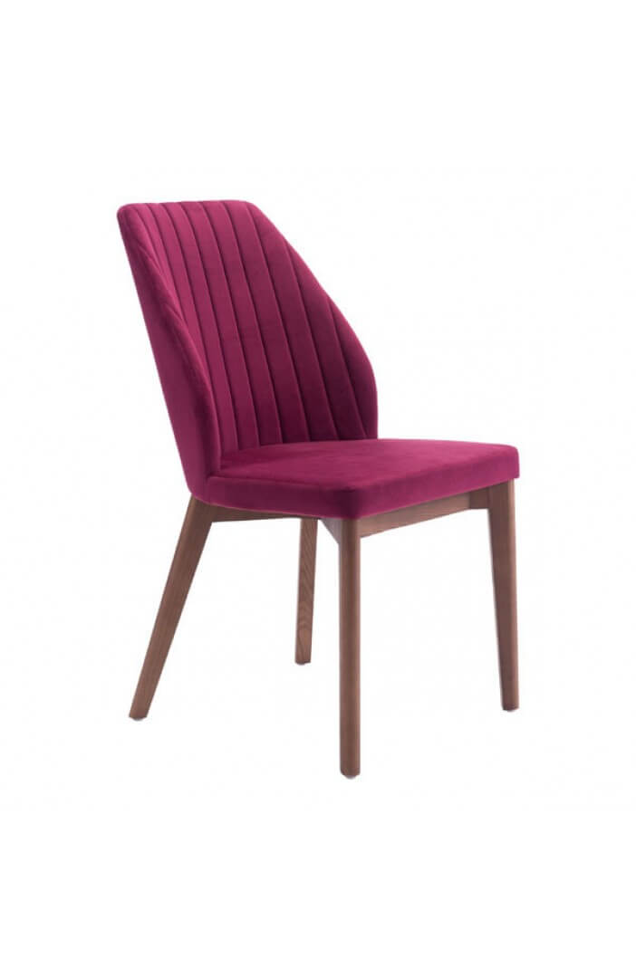 red velvet chair