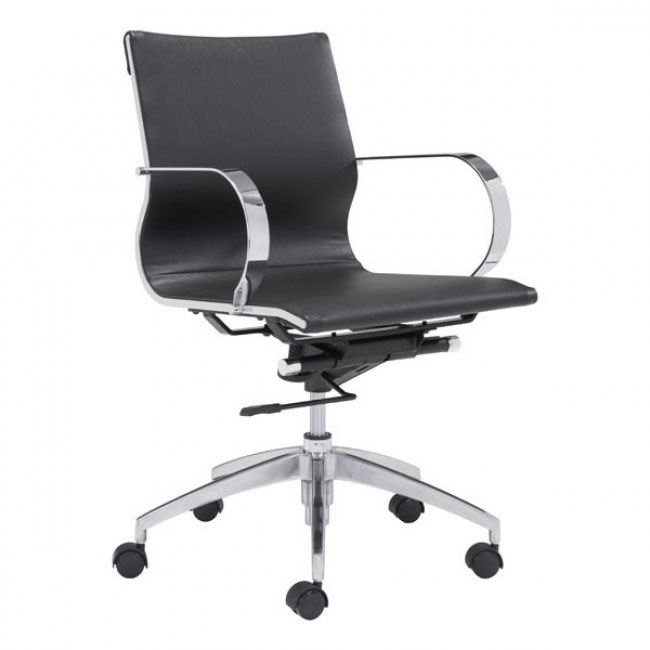 image mid back office chair black 1