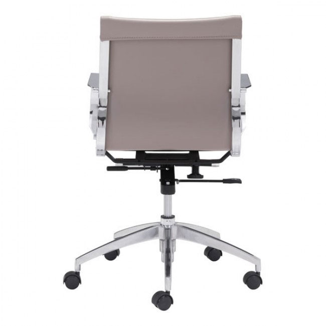 image mid back office chair taupe 4