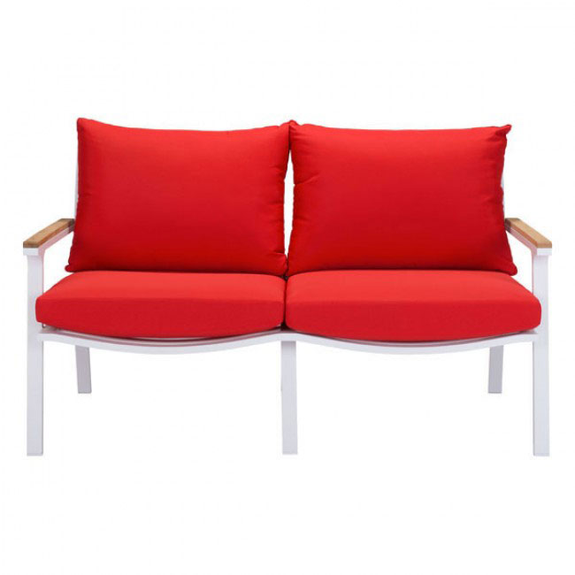 hills outdoor sofa red 2