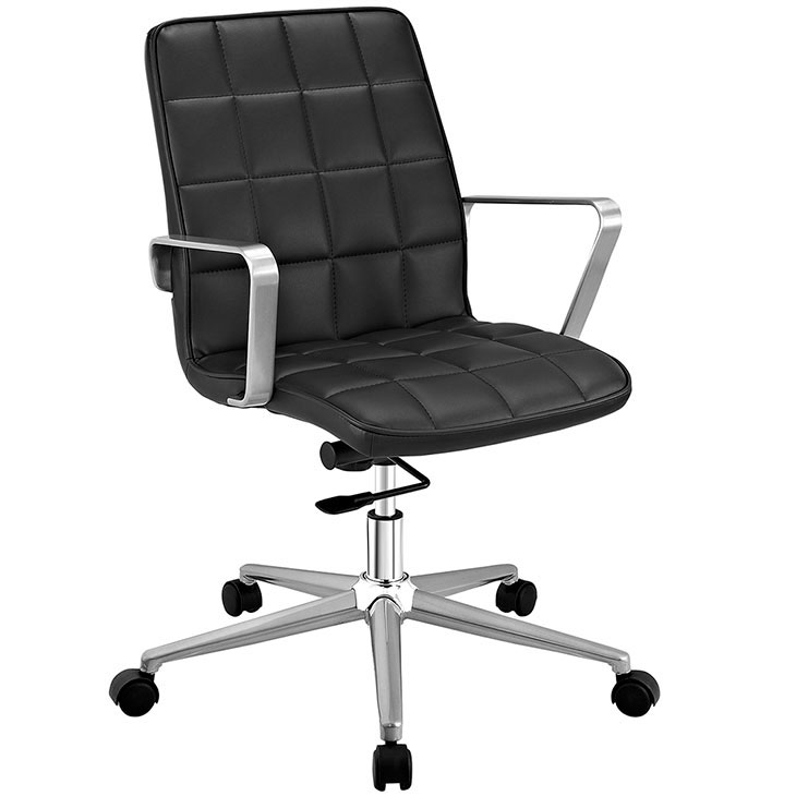 layout mid back office chair black 1