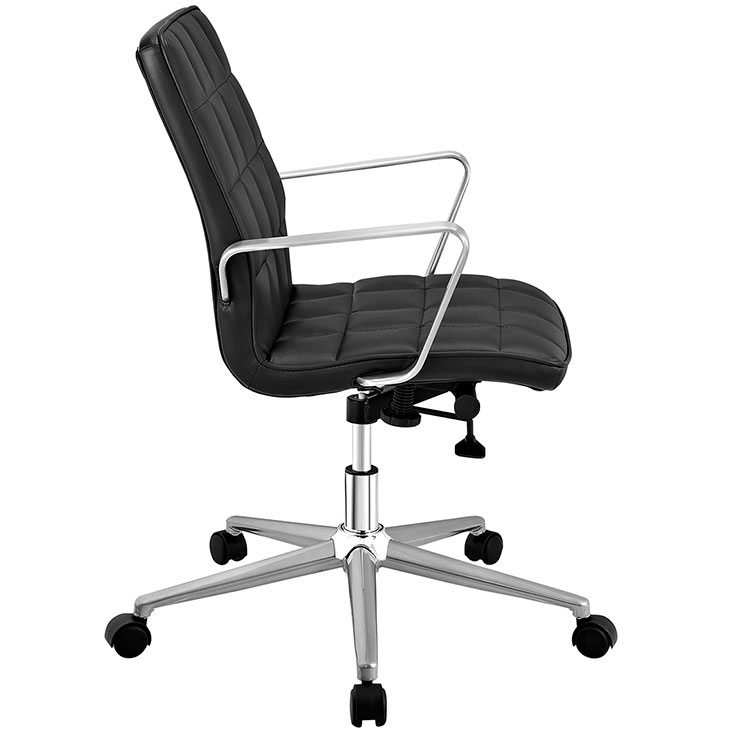 layout mid back office chair black 2