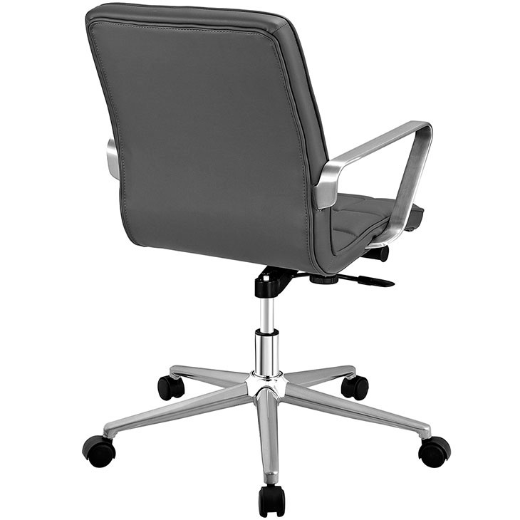 layout mid back office chair gray 3
