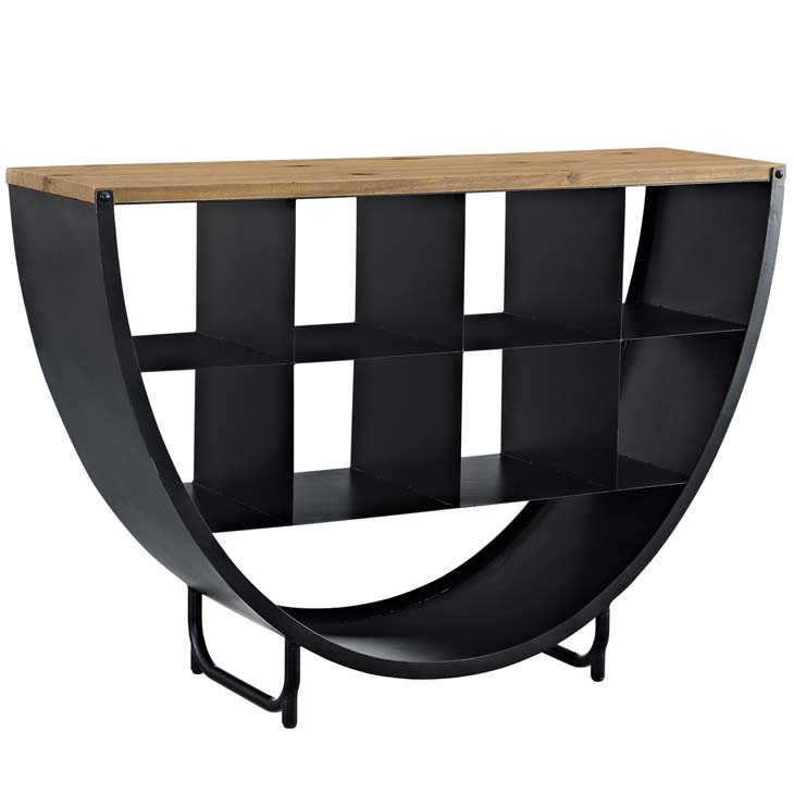 cirque wood black console table 1