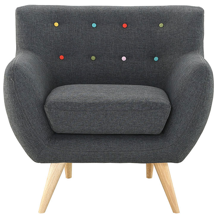 decade upholstered armchair dark gray 1