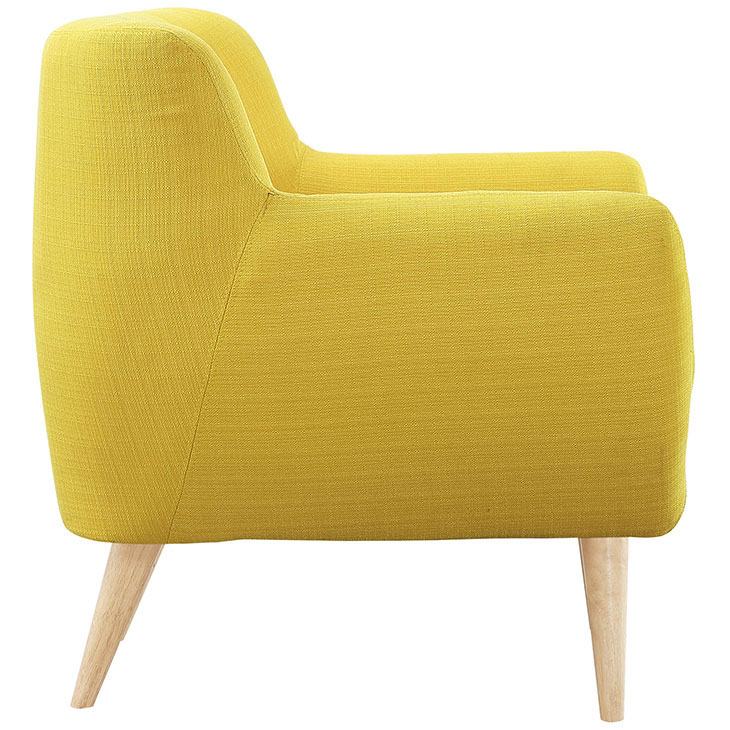 decade upholstered armchair dark yellow 3