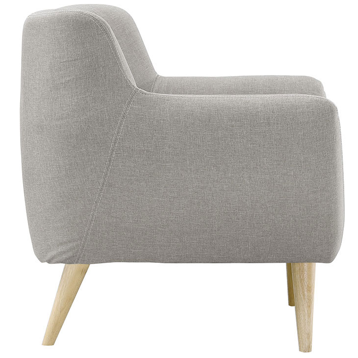decade upholstered armchair light gray 3
