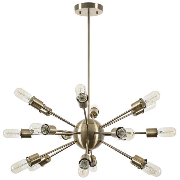sputnik brass gold chandelier 1