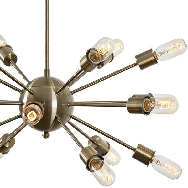 sputnik brass gold chandelier 2
