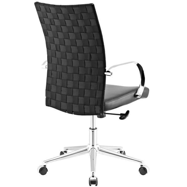 black woven office chair 4