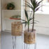 seagrass round modern planters